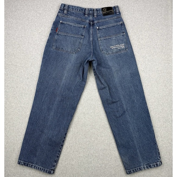 Vintage‎ Southpole Jeans Mens 34x32 Blue Baggy Wide Leg Y2K Skater Denim Grunge - Picture 1 of 16